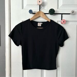 Black baby tee